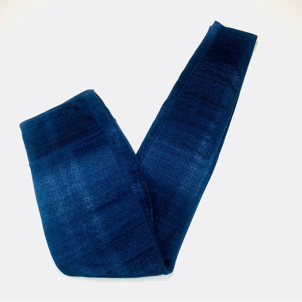 Athleta leggings Icy Chaturanga leggings blue yoga pants mid rise women size XS
